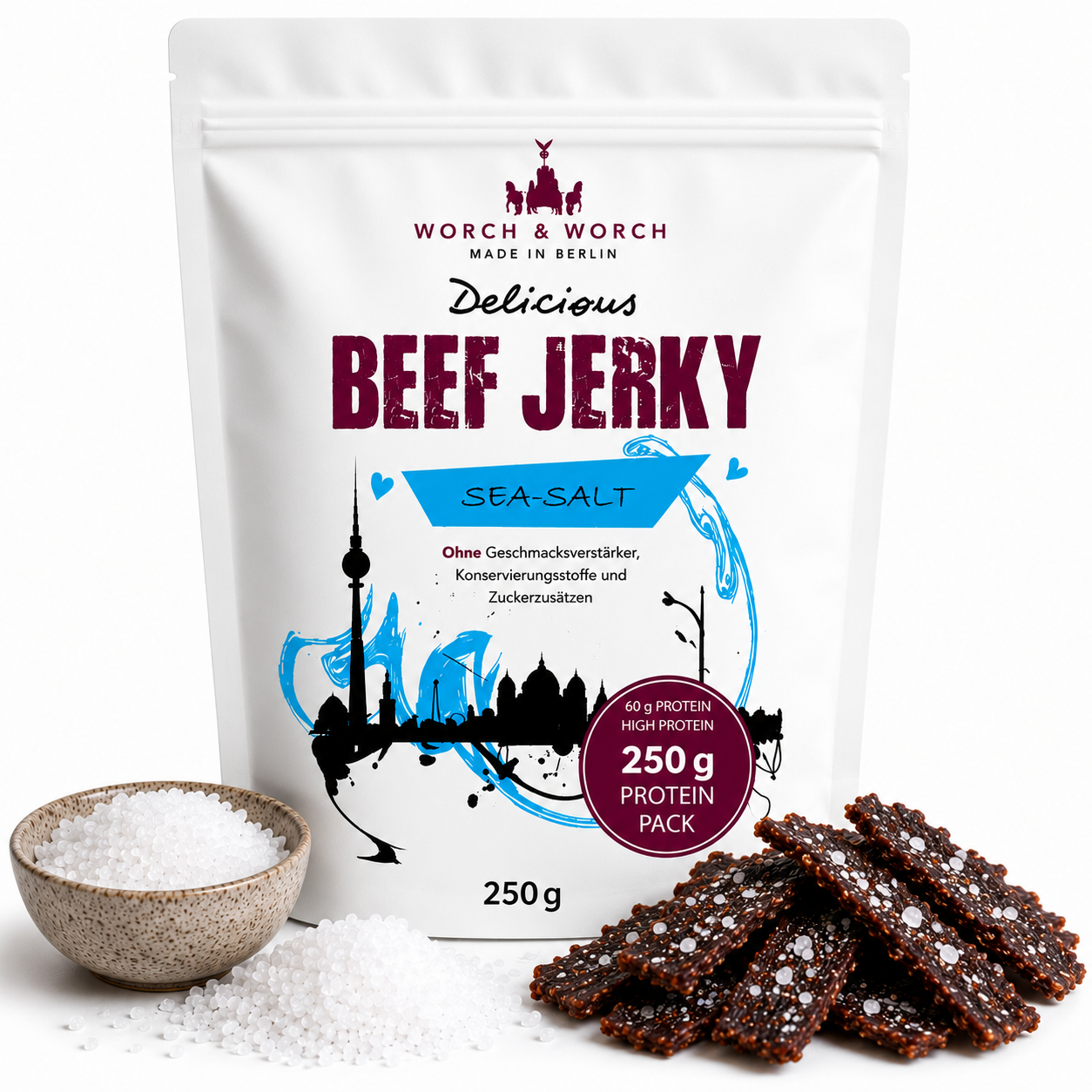 Sea-Salt Beef Jerky 250 g