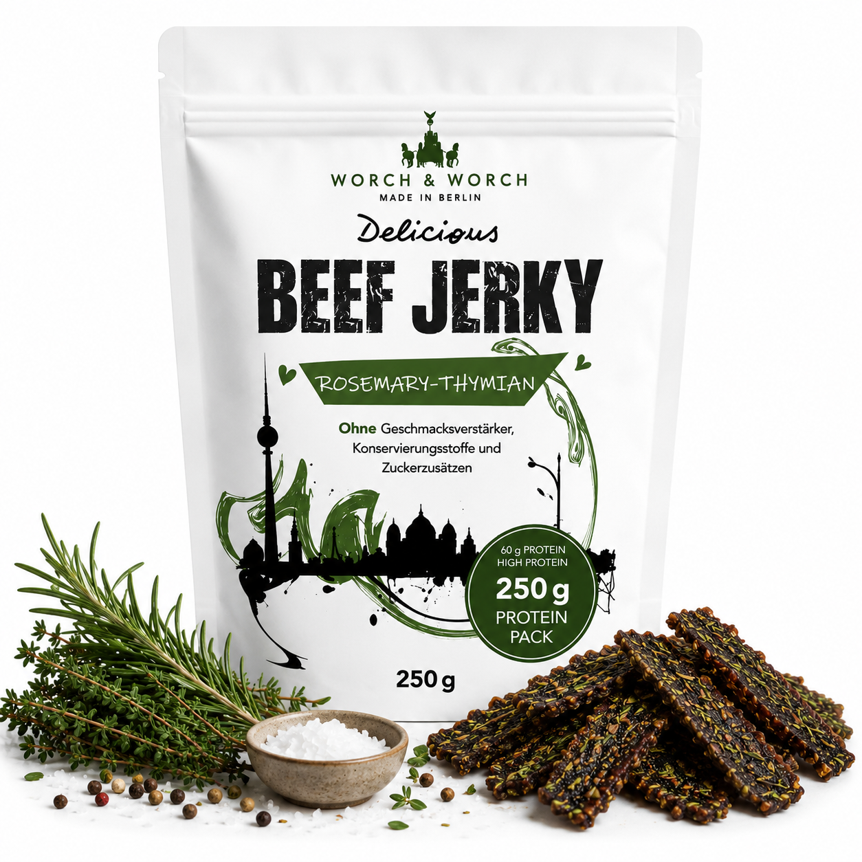 Rosemary Thyme Beef Jerky 250 g